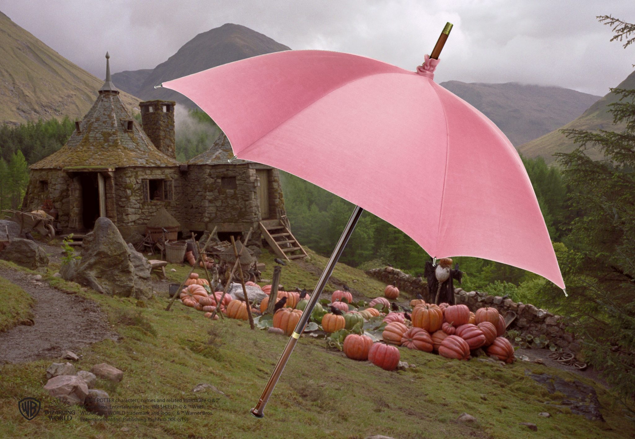 Чадър магическа пръчка The Noble Collection Movies: Harry Potter - Rubeus Hagrid Umbrella Wand