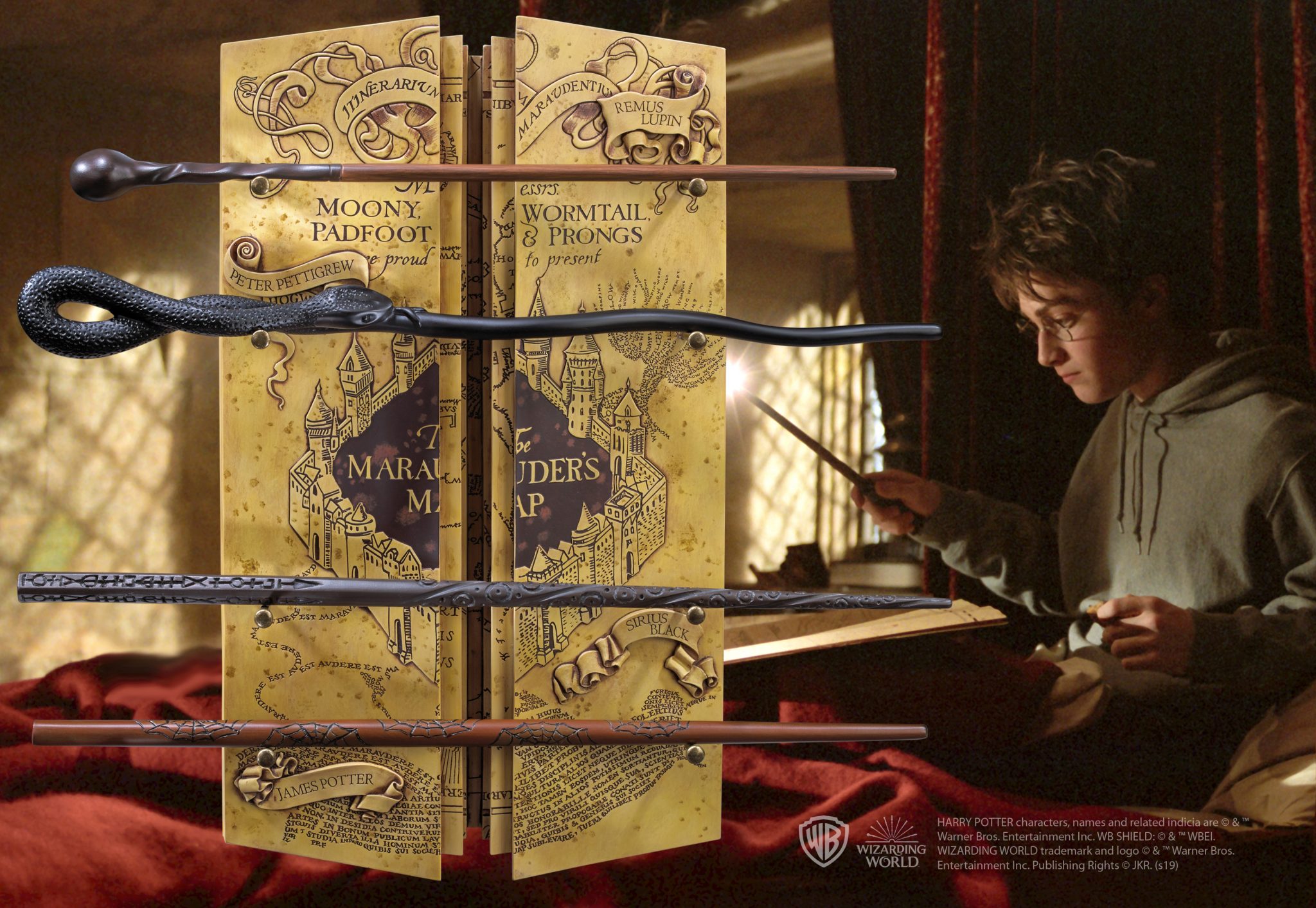 Комплект магически пръчки The Noble Collection Movies: Harry Potter - The Marauder's Wand