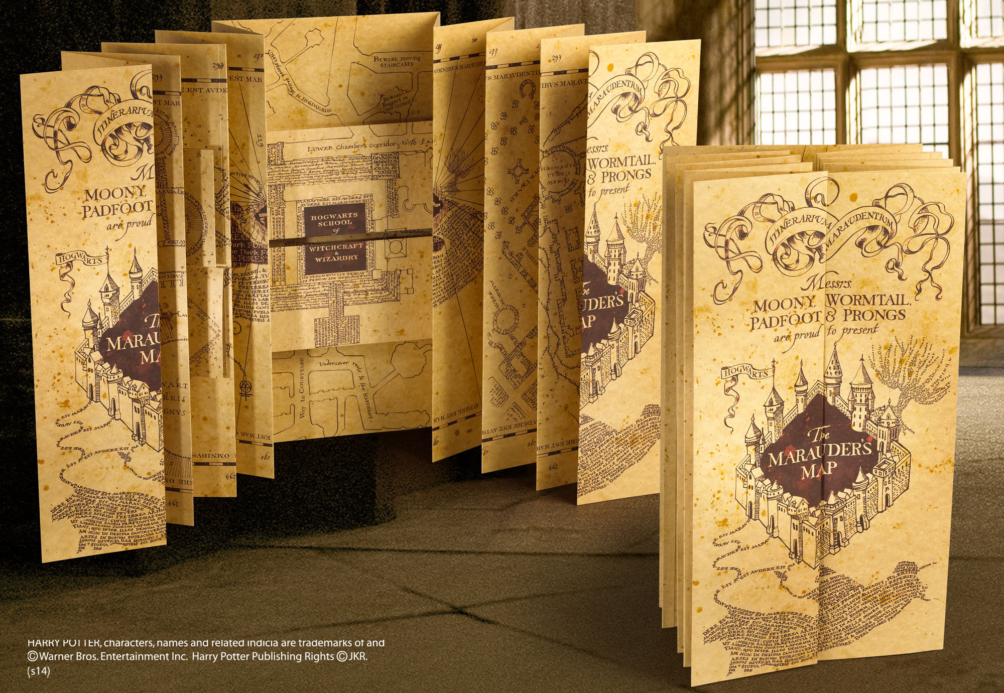 Реплика The Noble Collection Movies: Harry Potter - Marauder's Map